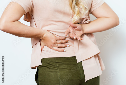 woman with backache photo