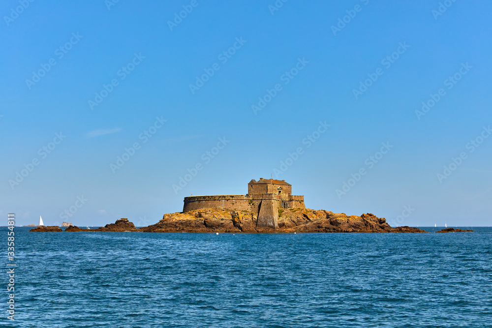 Image of Petit Be from the sea, Saint Malo, Brittany, France