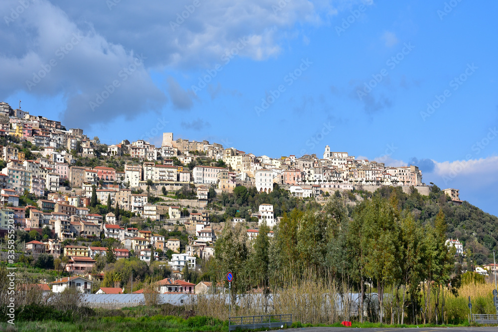 Panoramic view of Monte San Biagio, a small village in central Italy