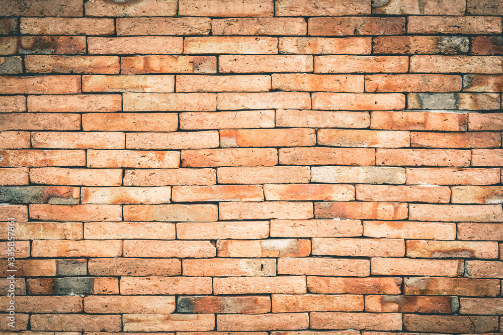 Obraz premium Clay brick wall and surface display design