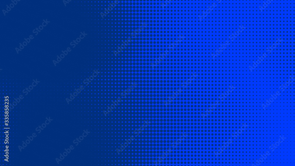 Dots halftone blue color pattern gradient texture with technology digital background. Dots pop art comics style with summer concept design. Dots halftone blue color pattern gradient texture with technology digital background. Dots pop art comics style with summer concept design.