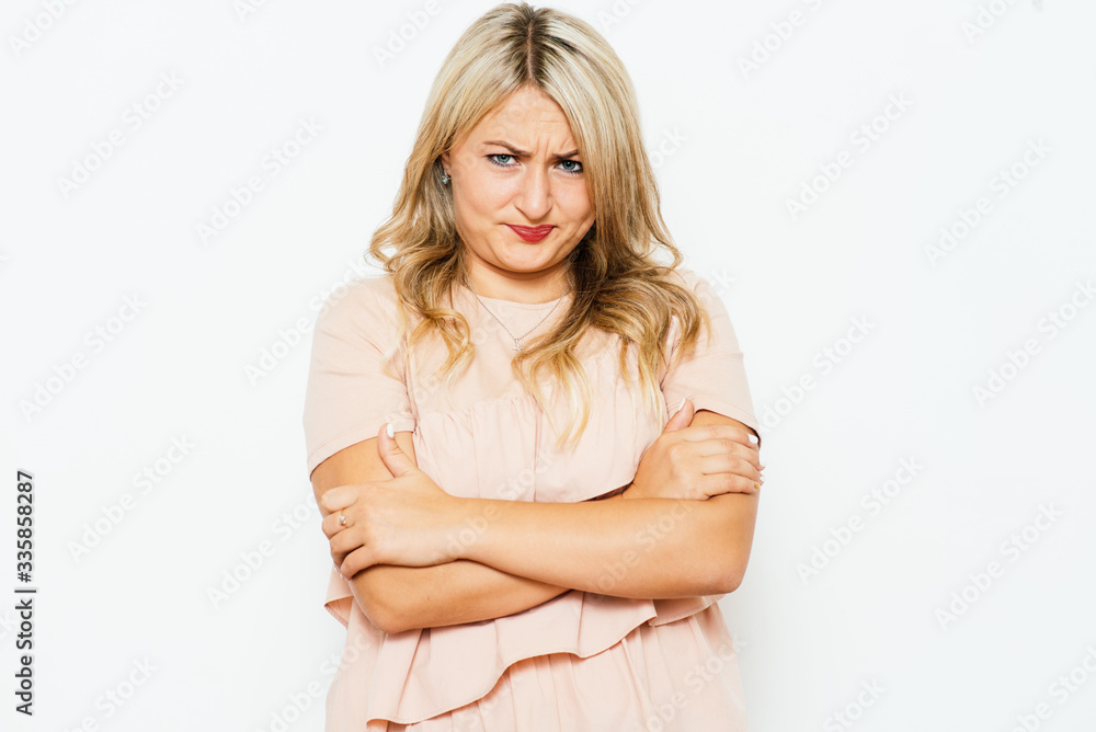 Portrait of a woman arms folded Portrait of a woman arms folded