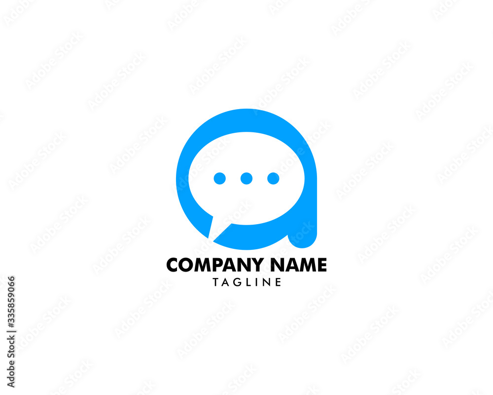 Initial Letter A Chat Logo Template Design Initial Letter A Chat Logo Template Design