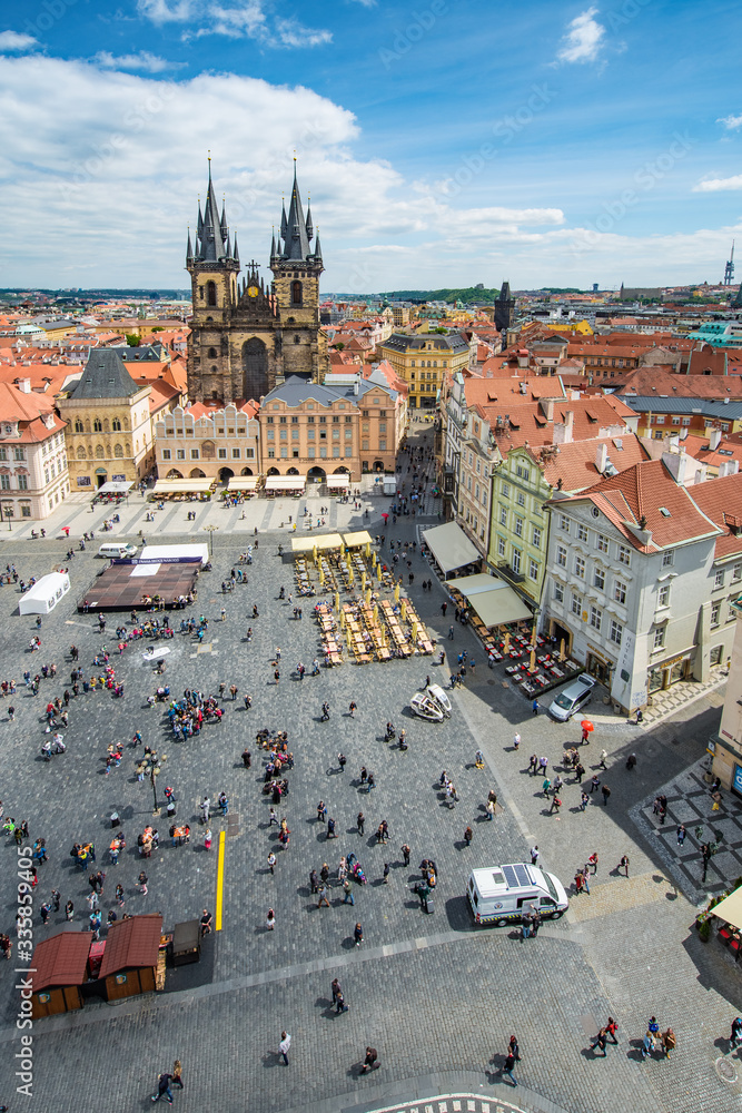 Obraz premium The Church of Mother of God before Tyn in Prague, Czech Republic.