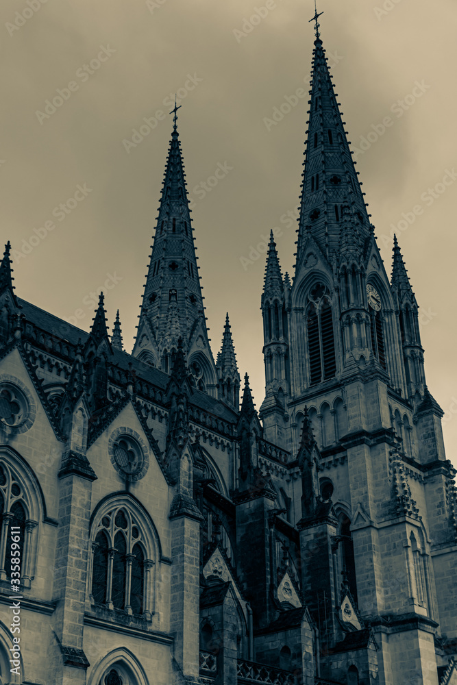 Photography of Cholet's Cathedral . Cathedral in France, 2020.