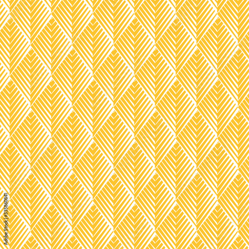 Yellow abstract seamless pattern ornament background 