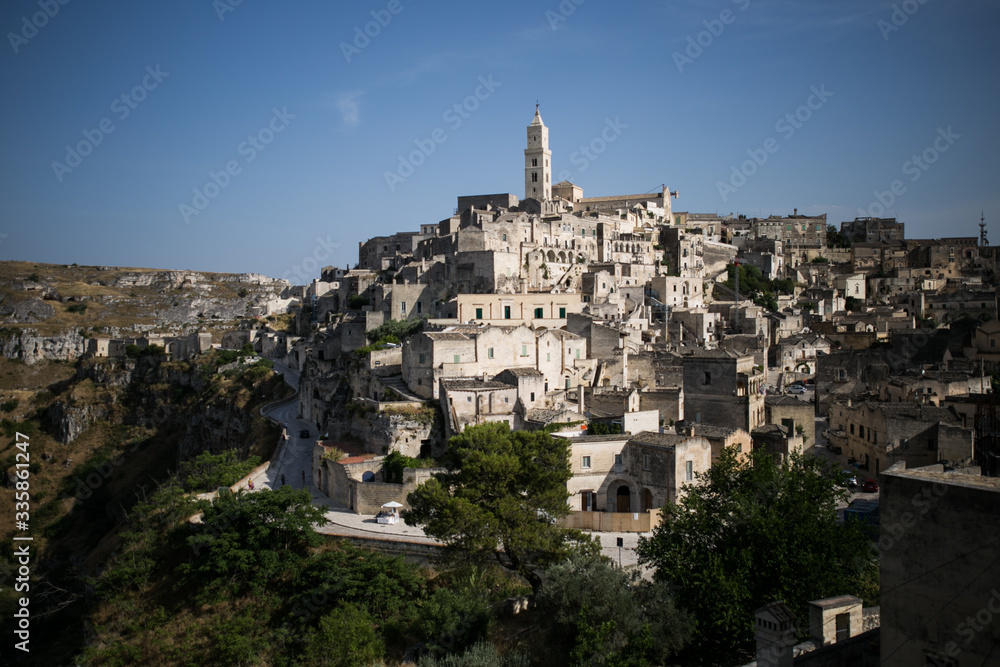 Beautiful italian city view of Altamura italian medieval arhitecture