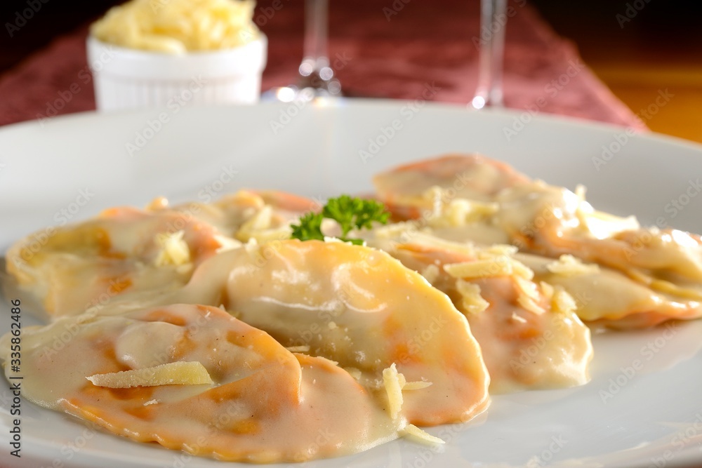 Ovaline stuffed with brie and almonds Ovaline stuffed with brie and almonds