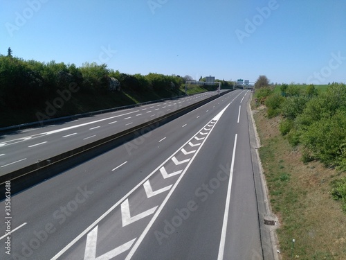 Voie express au sud de Lyon ou D301 appelée Boulevard Urbain Sud - Département du Rhône - France