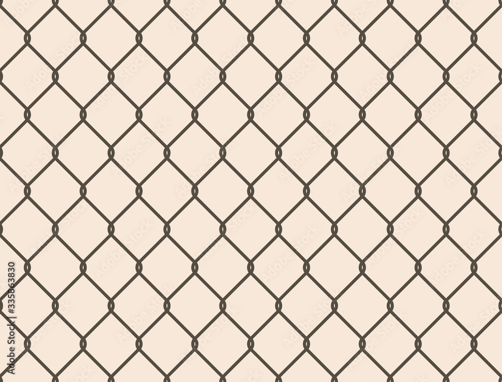 Seamless metal chain link fence. Wire vector fence pattern texture background Seamless metal chain link fence. Wire vector fence pattern texture background