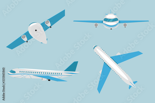 Flat airplane set