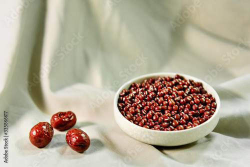 red beans in a bowl photo