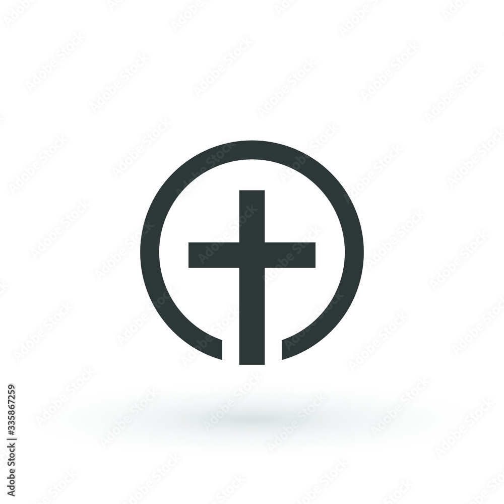 Religion cross icon. design christian cross icon symbol logo Vector Religion cross icon. design christian cross icon symbol logo Vector