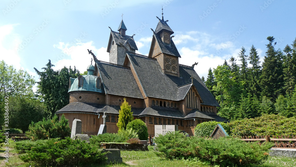 Fototapeta premium Stabskirche Wang