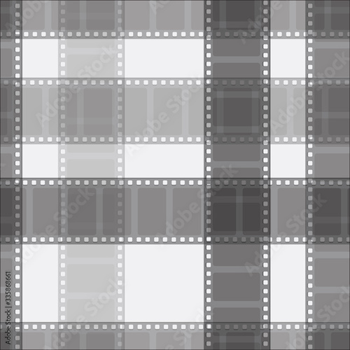 Seamless vector background with crossed film lines 