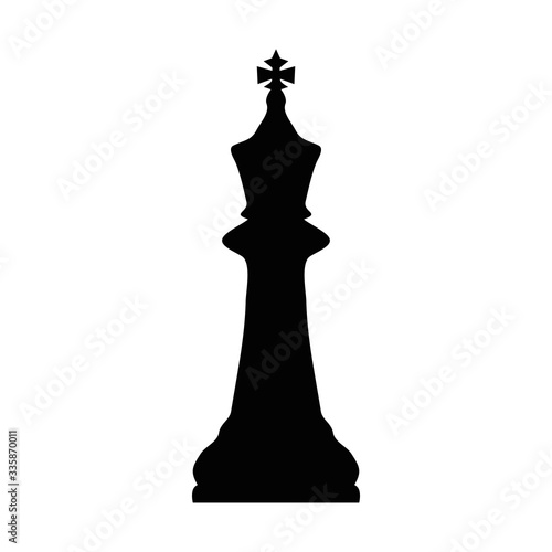Chess king black silhouette