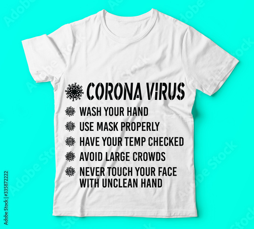 Covid 19 wash your hand use mask properly tshirts template vector colour tshirt template vector colour tshirt,Corona virus Vector Illustration,T-shirt mockup,Typography or Vector or Trendy  design.