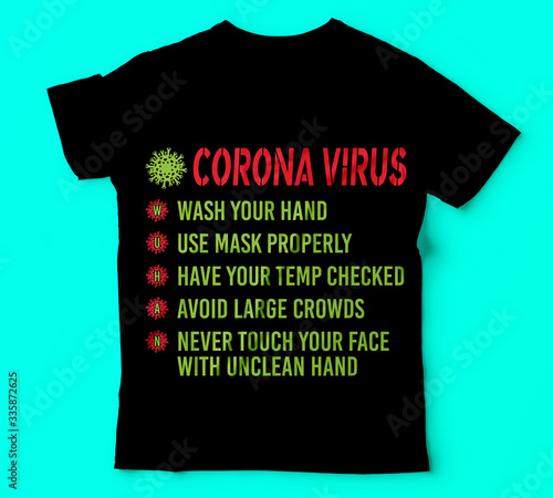 Covid 19 wash your hand use mask properly tshirts template vector colour tshirt template vector colour tshirt,Corona virus Vector Illustration,T-shirt mockup,Typography or Vector or Trendy  design.
