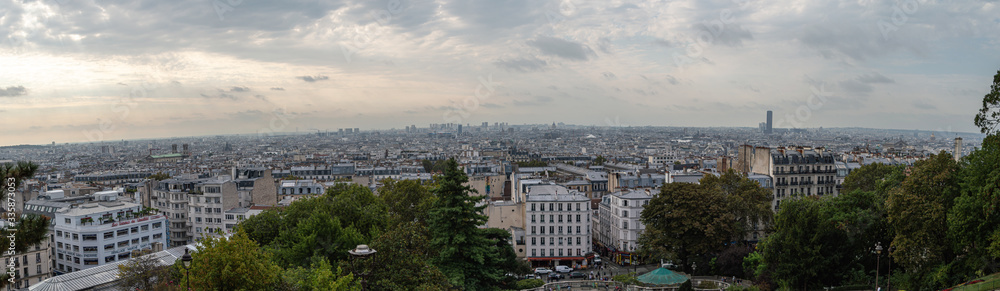 panorama of the city Paris France 