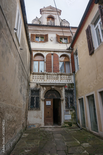 Barbabianca Palace  former seat of the Venetian Tax Office  18th Century. Koper  Slovenia.