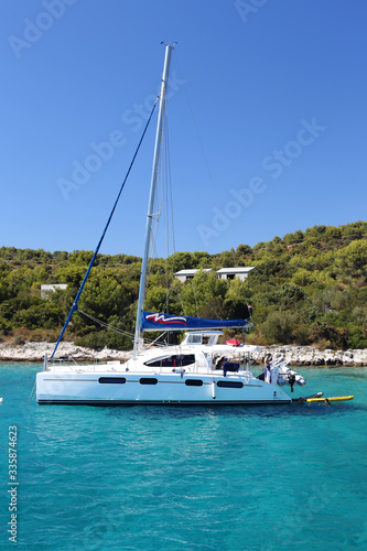  Yachts on the water in Croatia © moniadk