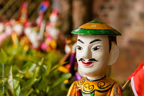 A Chinese style painted puppet in Hanoi, Vietnam