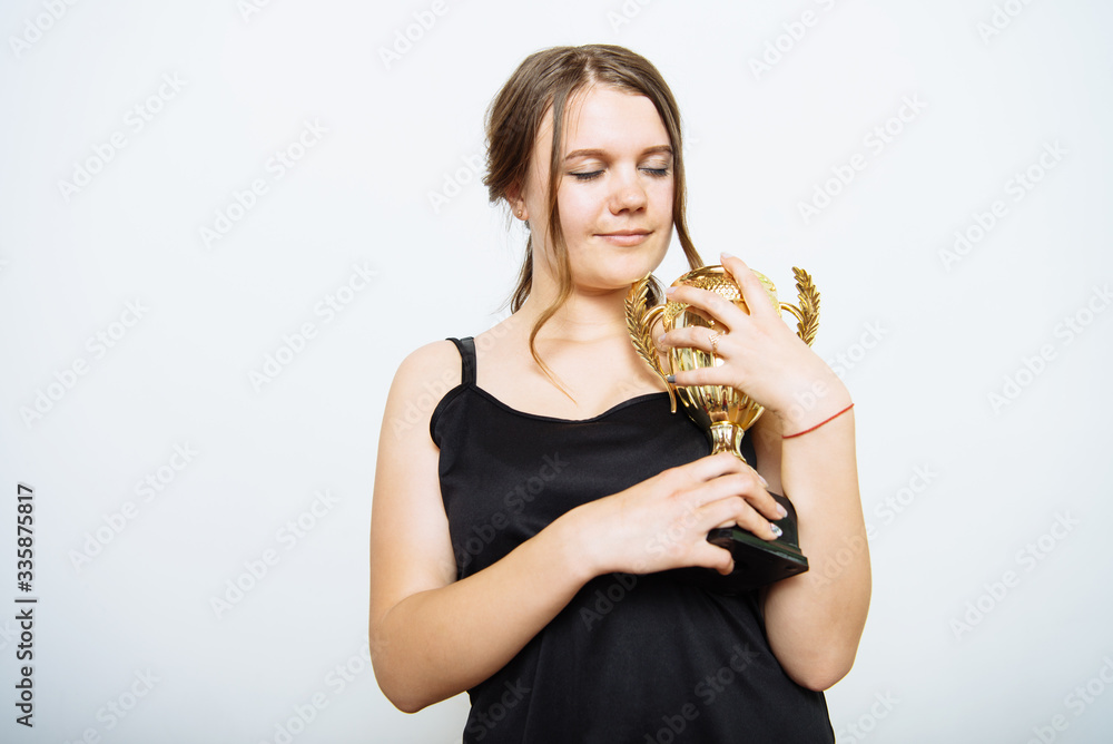 Woman with a golden cup Woman with a golden cup