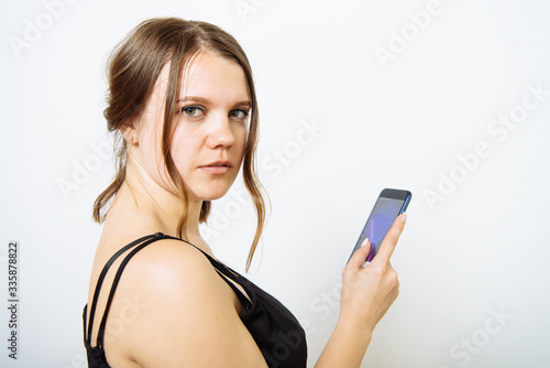 Woman with smartphone