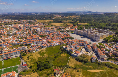 Tableau sur toile Mafra in Portugal, aerial drone view