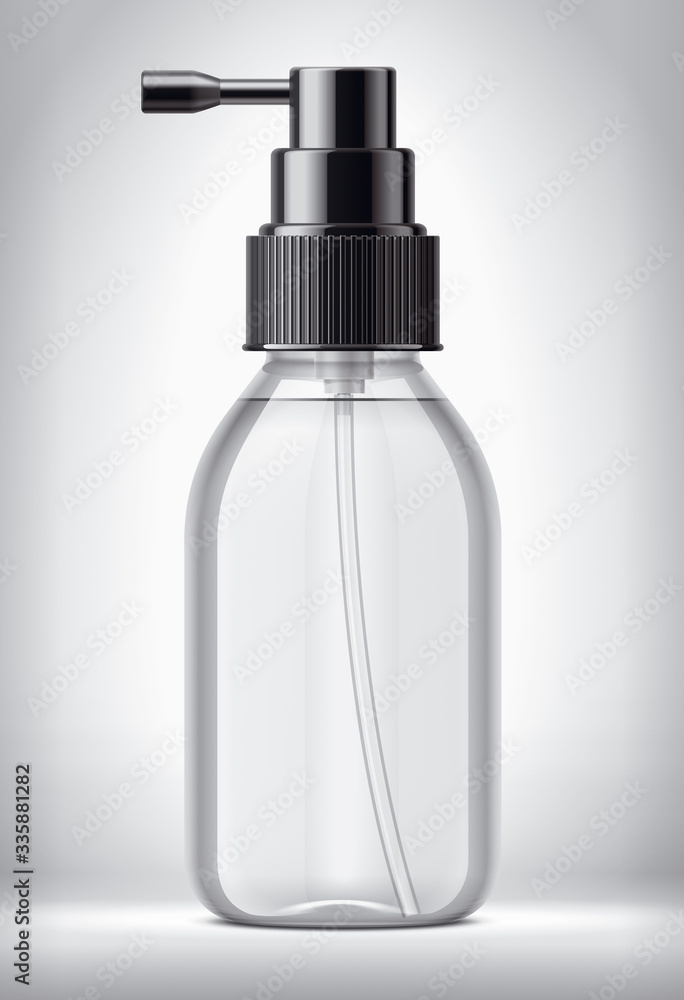Sprayer bottle on background. Black Cap version. Sprayer bottle on background. Black Cap version.