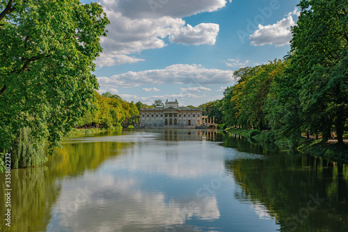 Royal Lazienki Park in Warsaw, Palace on the water, Poland
