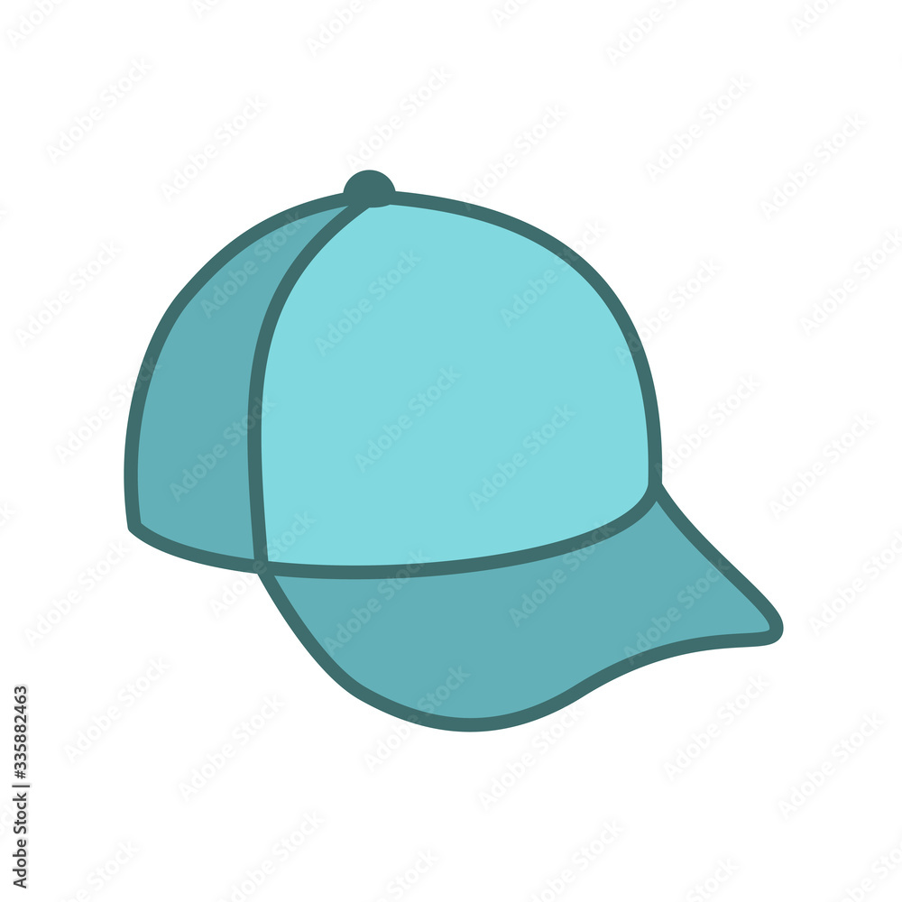 cap icon in trendy flat design cap icon in trendy flat design