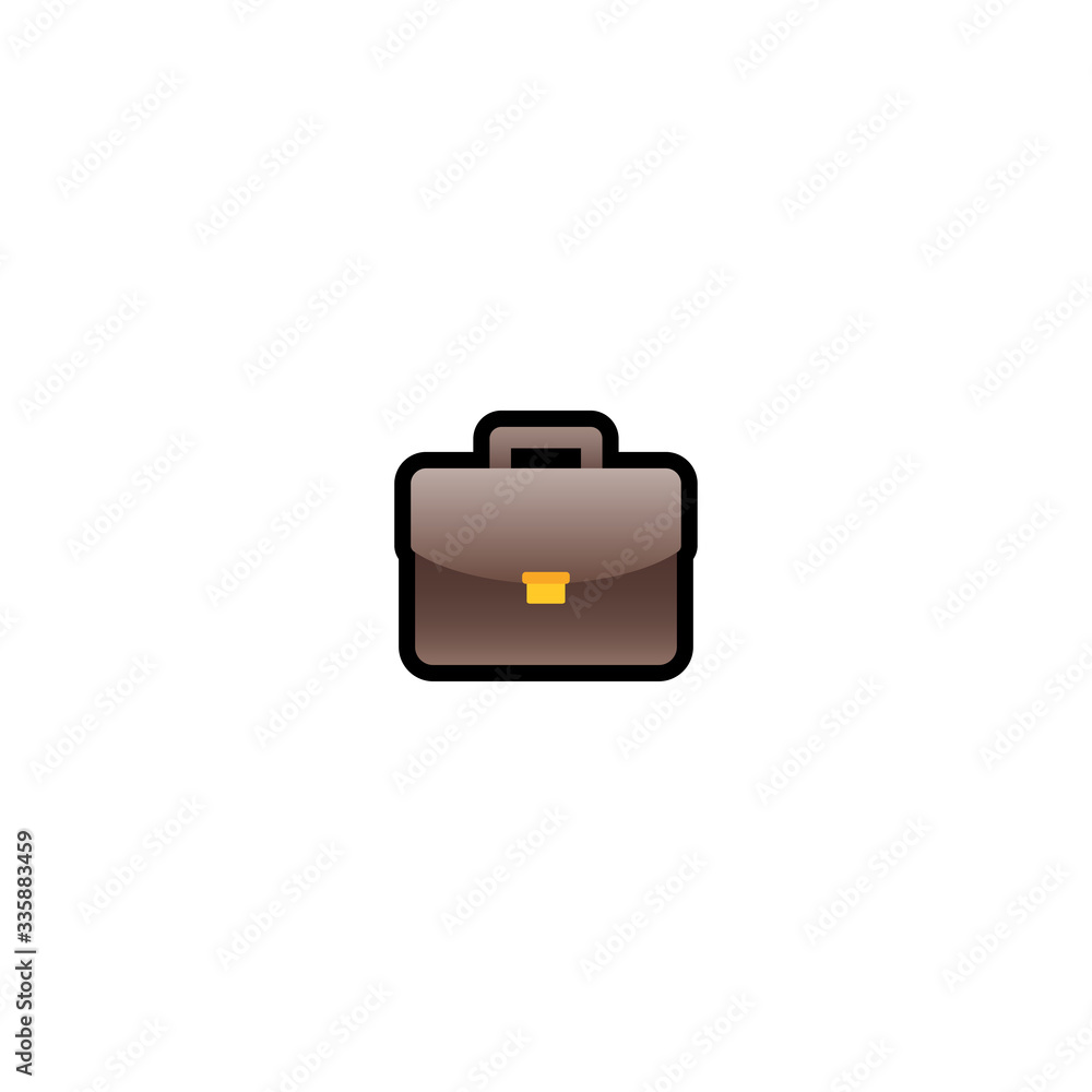 Briefcase Isolated Realistic Vector Icon. Handbag, Bag Illustration Emoji, Emoticon, Icon Briefcase Isolated Realistic Vector Icon. Handbag, Bag Illustration Emoji, Emoticon, Icon