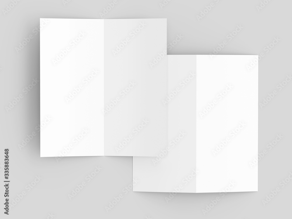 Leaflet folded to DL format - mock up Leaflet folded to DL format - mock up