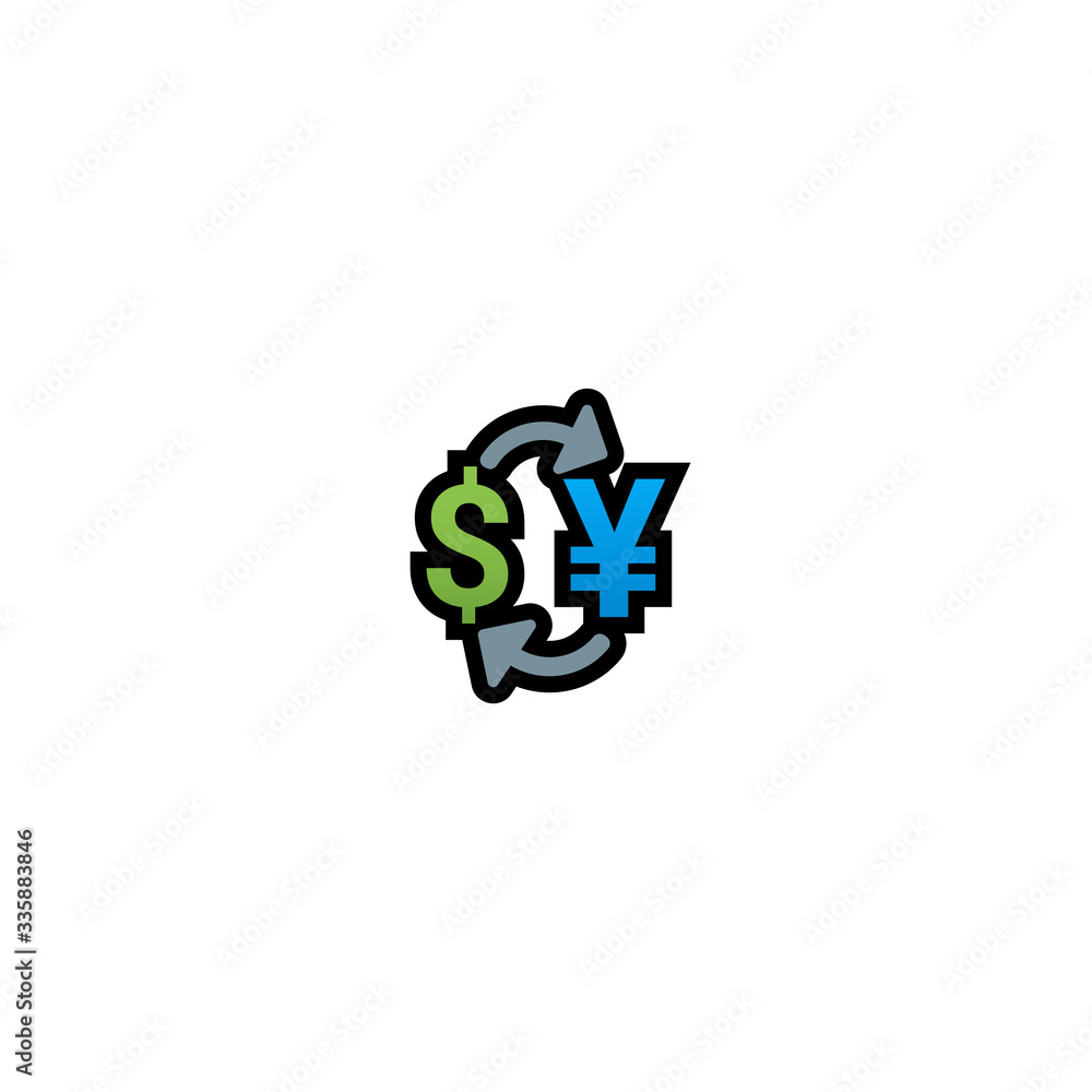 Currency Exchange Isolated Realistic Vector Icon. Money Illustration Emoji, Emoticon, Icon Currency Exchange Isolated Realistic Vector Icon. Money Illustration Emoji, Emoticon, Icon