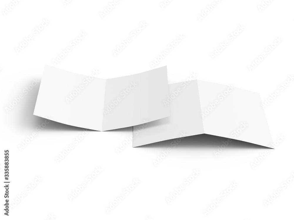 Leaflet folded to DL format - mock up Leaflet folded to DL format - mock up