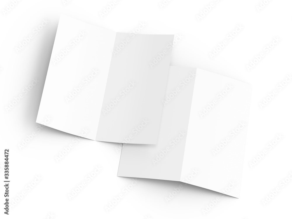 Leaflet folded to DL format - mock up Leaflet folded to DL format - mock up