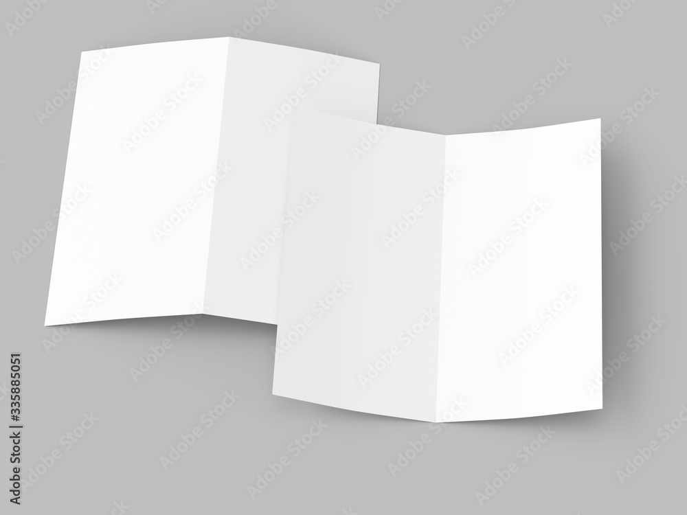 Leaflet folded to DL format - mock up Leaflet folded to DL format - mock up