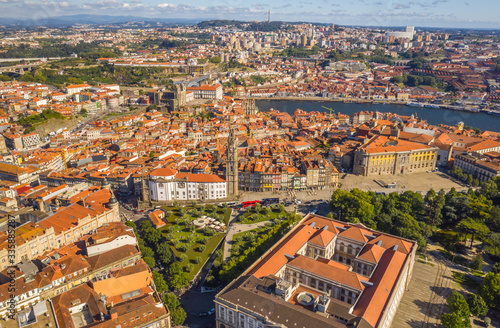 Porto in Portugal aerial view
