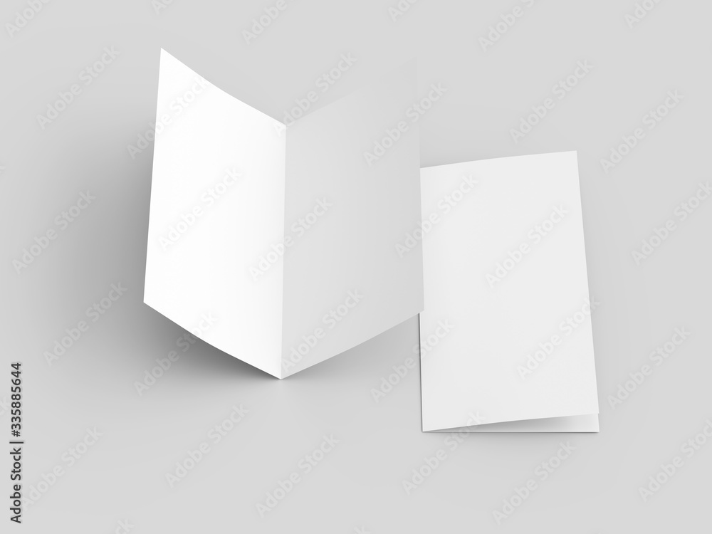 Leaflet folded to DL format - mock up Leaflet folded to DL format - mock up
