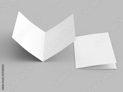 Leaflet folded to DL format - mock up
