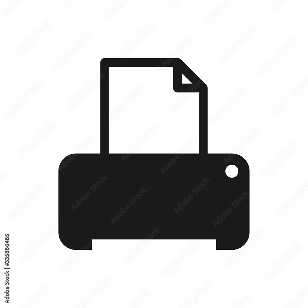 printer icon in trendy flat style