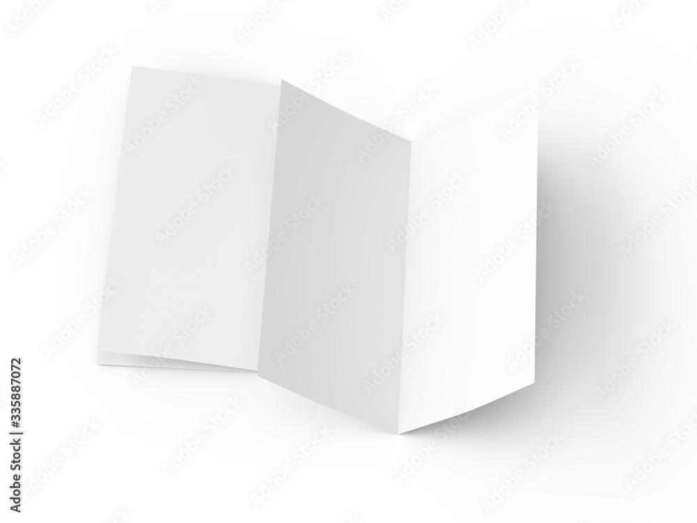 Leaflet folded to DL format - mock up Leaflet folded to DL format - mock up
