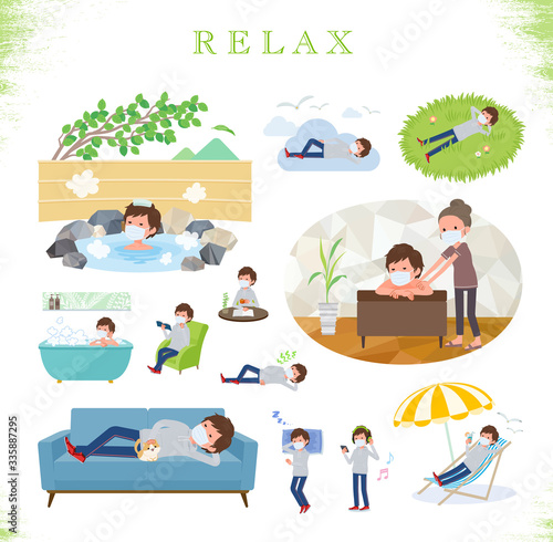 flat type mask grey foodie men_relax