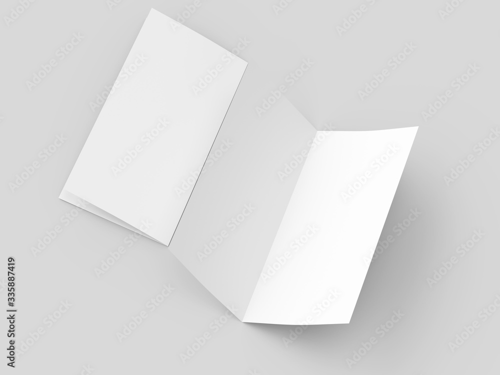 Leaflet folded to DL format - mock up Leaflet folded to DL format - mock up
