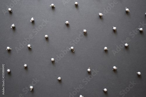 Fishing equipment: Fishing sinkers isolated on a dark background.