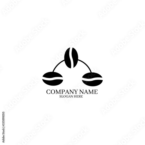 Coffe logo template design in Vector illustration.coffe logo template