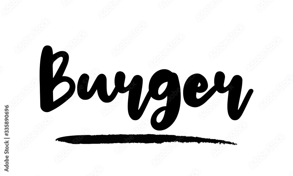 Burger Modern calligraphy. Handwritten phrase. Inspiration graphic design typography element. Cool simple vector sign. Burger Modern calligraphy. Handwritten phrase. Inspiration graphic design typography element. Cool simple vector sign.