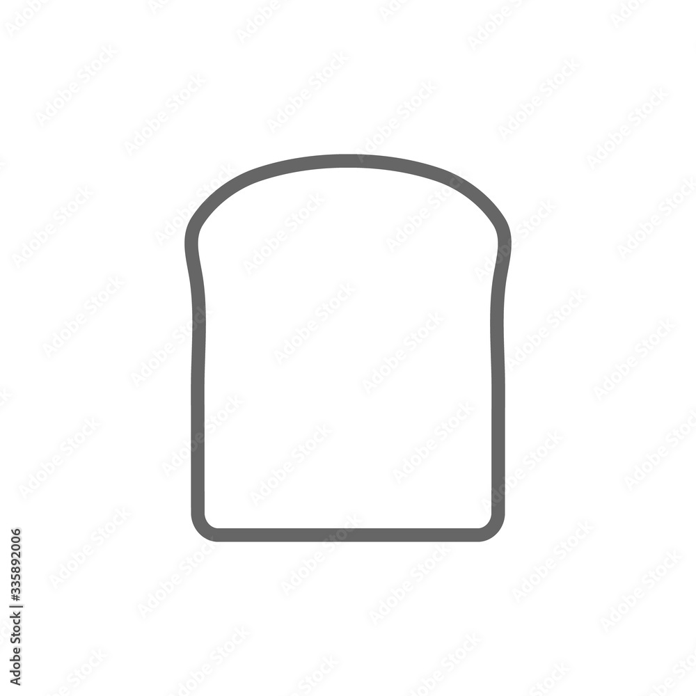Bread icon vector illustration isolated on white Bread icon vector illustration isolated on white