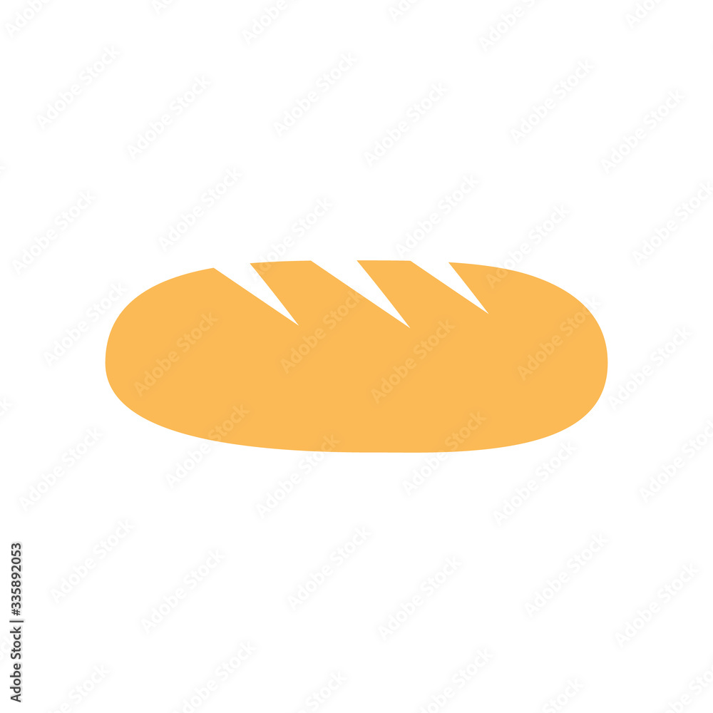 Bread icon vector illustration isolated on white Bread icon vector illustration isolated on white